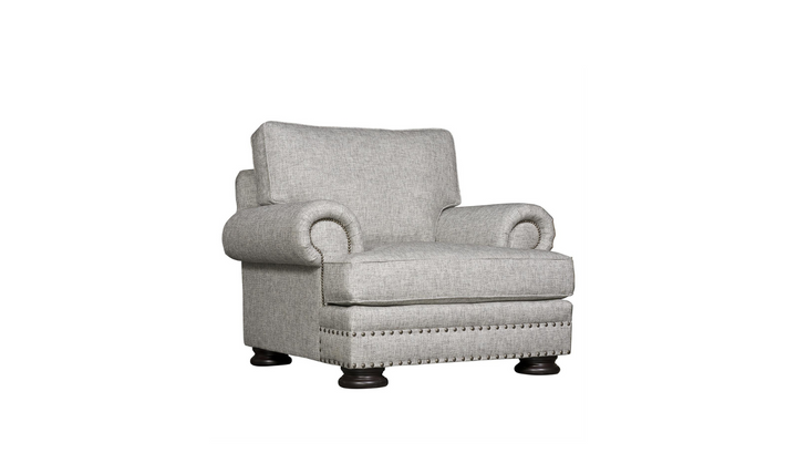 Bernhardt Foster Fabric Chair with Spring Down Cushion