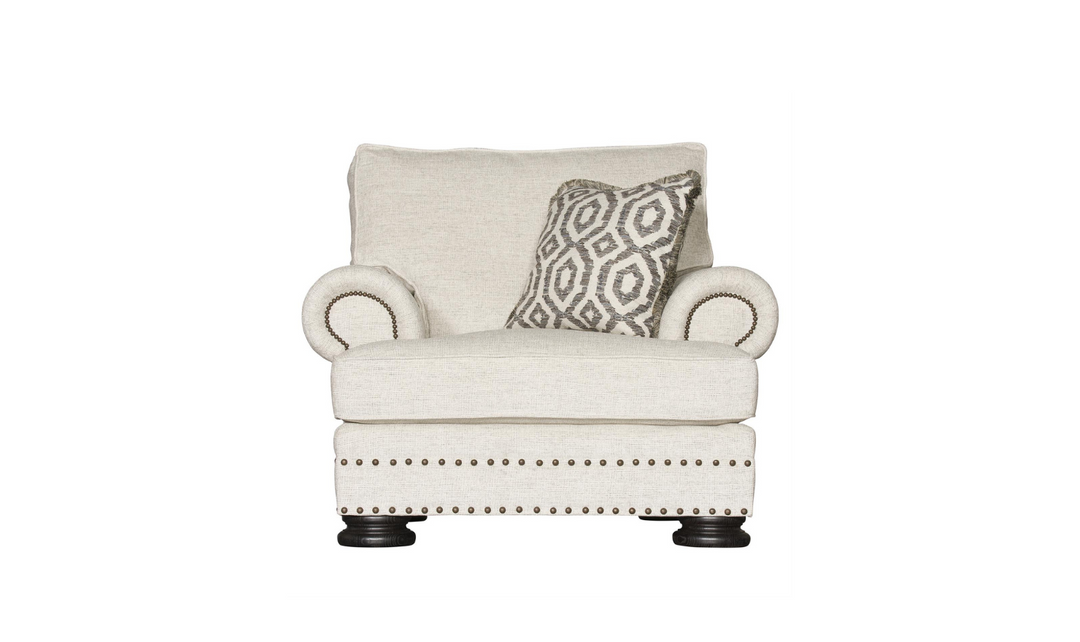 Bernhardt Foster Fabric Chair with Spring Down Cushion
