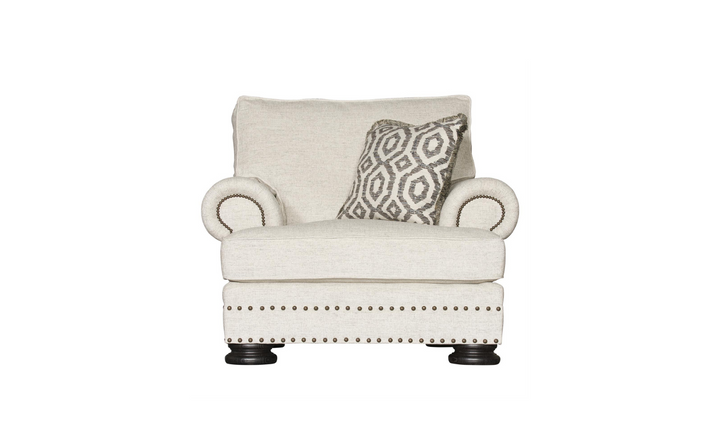 Bernhardt Foster Fabric Chair with Spring Down Cushion
