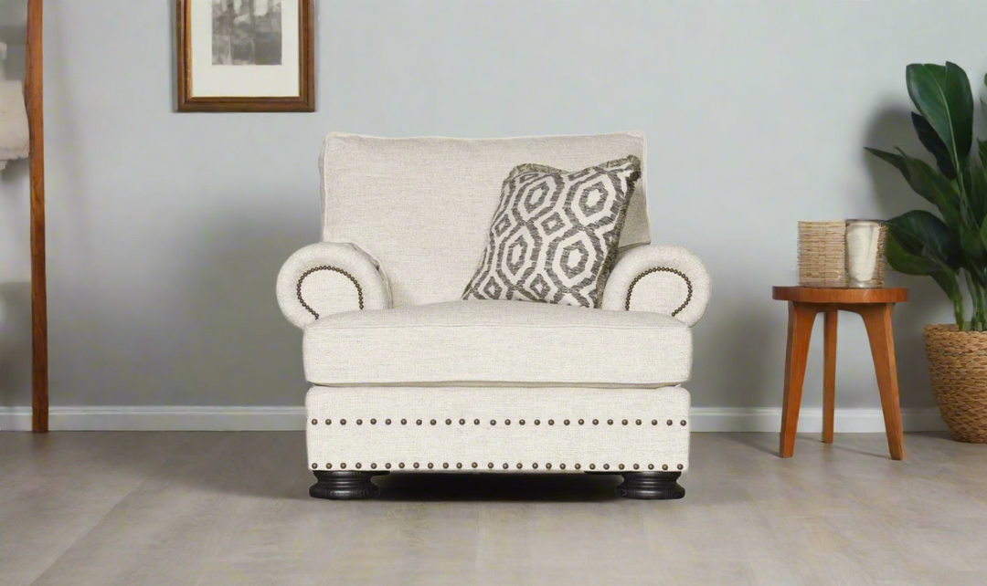 Bernhardt Foster Fabric Chair with Spring Down Cushion-jenniferfurniture.com