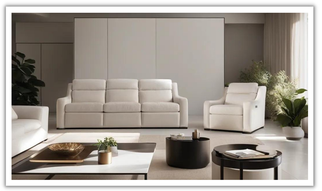 Bernhardt Germain Power Reclining Living Room Set
