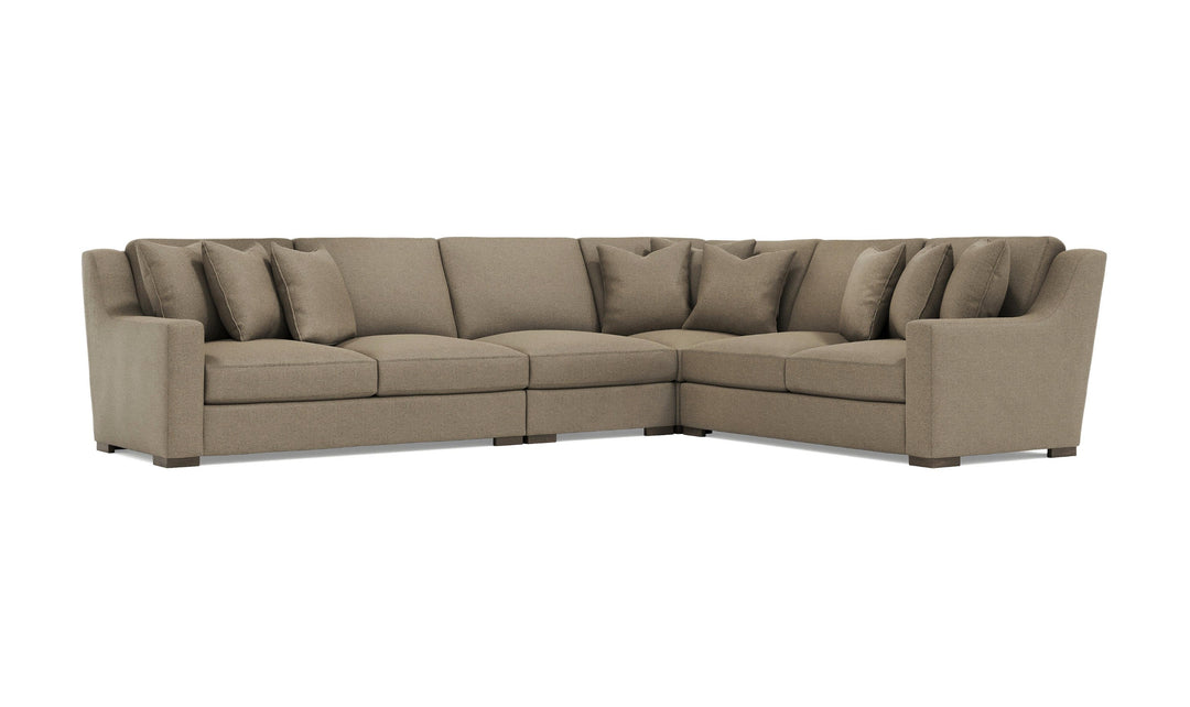 Bernhardt Germain Sectional Sofa With Performance Chenille Fabric-Jennifer