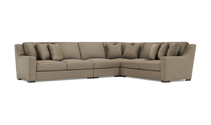 Bernhardt Germain Sectional Sofa With Performance Chenille Fabric-Jennifer