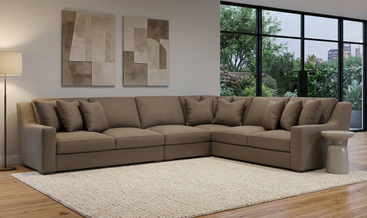 Bernhardt Germain Sectional Sofa With Performance Chenille Fabric-Jennifer