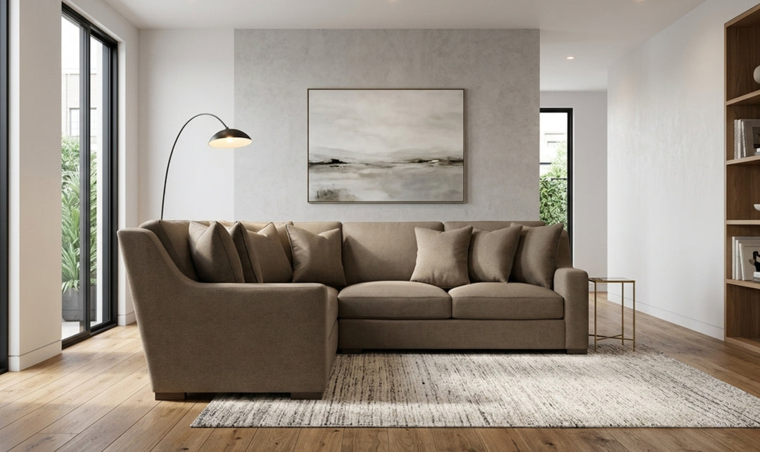 Bernhardt Germain Sectional Sofa With Performance Chenille Fabric-Jennifer