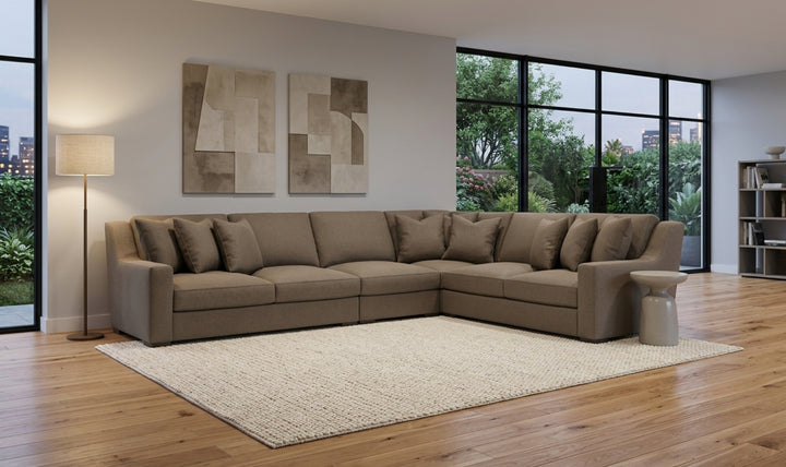 Bernhardt Germain Sectional Sofa With Performance Chenille Fabric-Jennifer