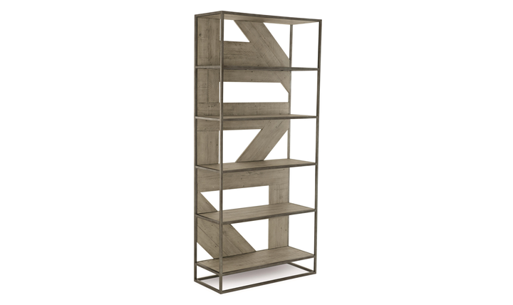 Bernhardt Highland Park Polk Rustic Wood Etagere-Jennifer Furniture