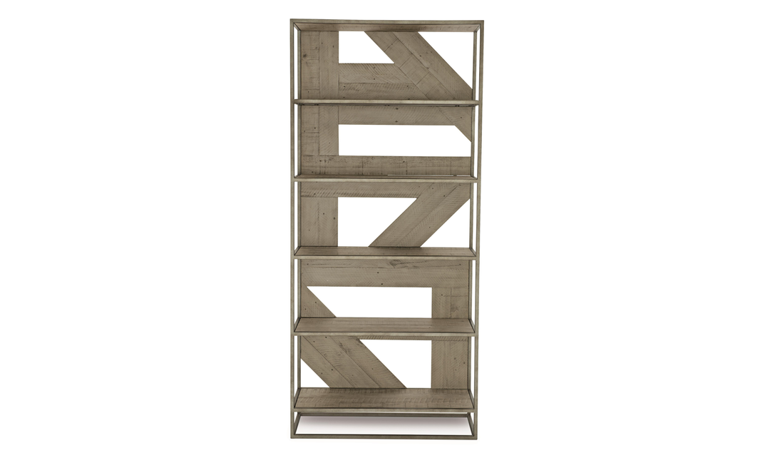 Bernhardt Highland Park Polk Rustic Wood Etagere-Jennifer Furniture
