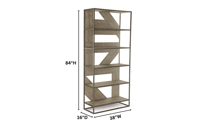 Bernhardt Highland Park Polk Rustic Wood Etagere-Jennifer Furniture