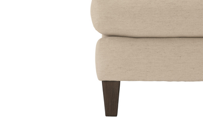 Bernhardt Isabella Fabric Chair with Rolled Arms and Wood Legs