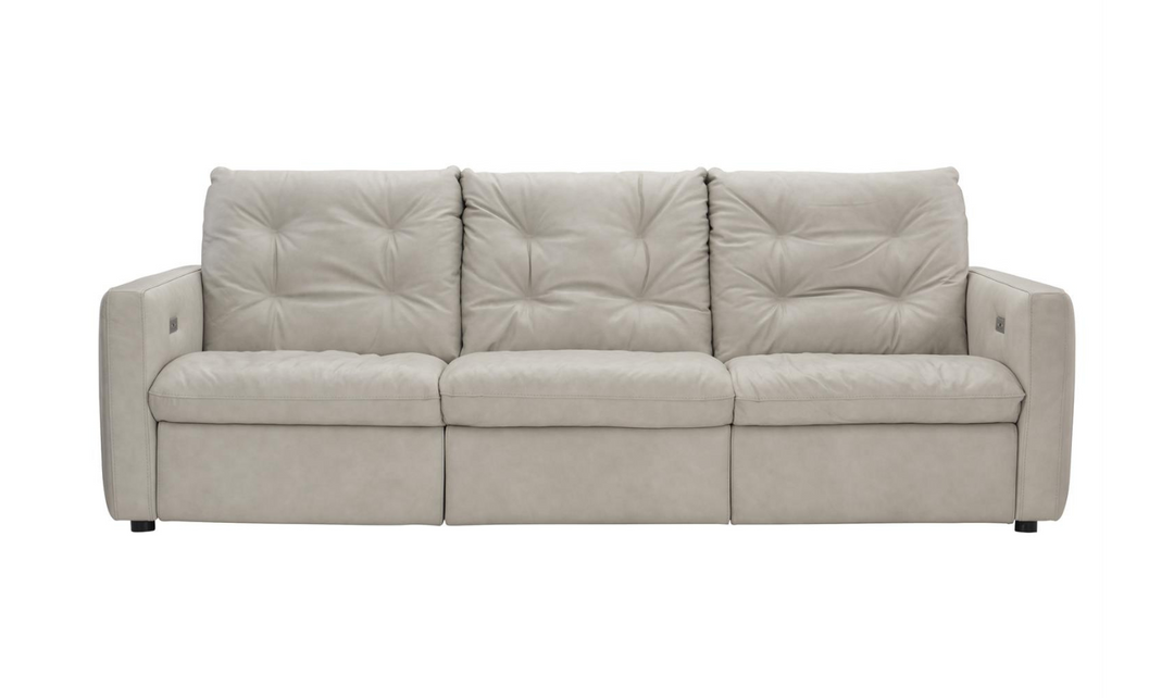 Bernhardt Kaya 3-Seater Fabric Power Motion Sofa with USB Port