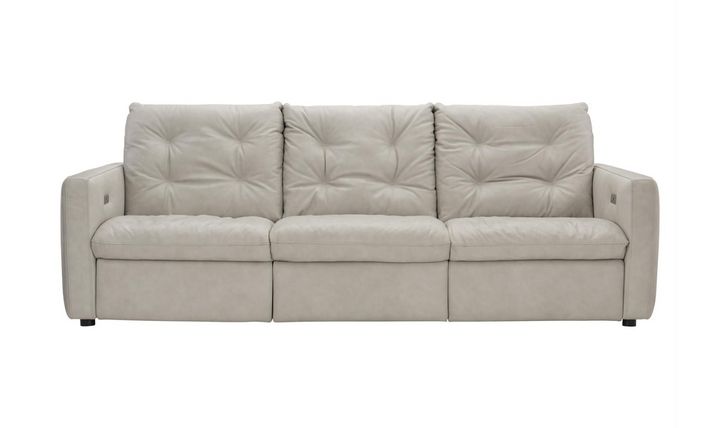 Bernhardt Kaya 3-Seater Fabric Power Motion Sofa with USB Port