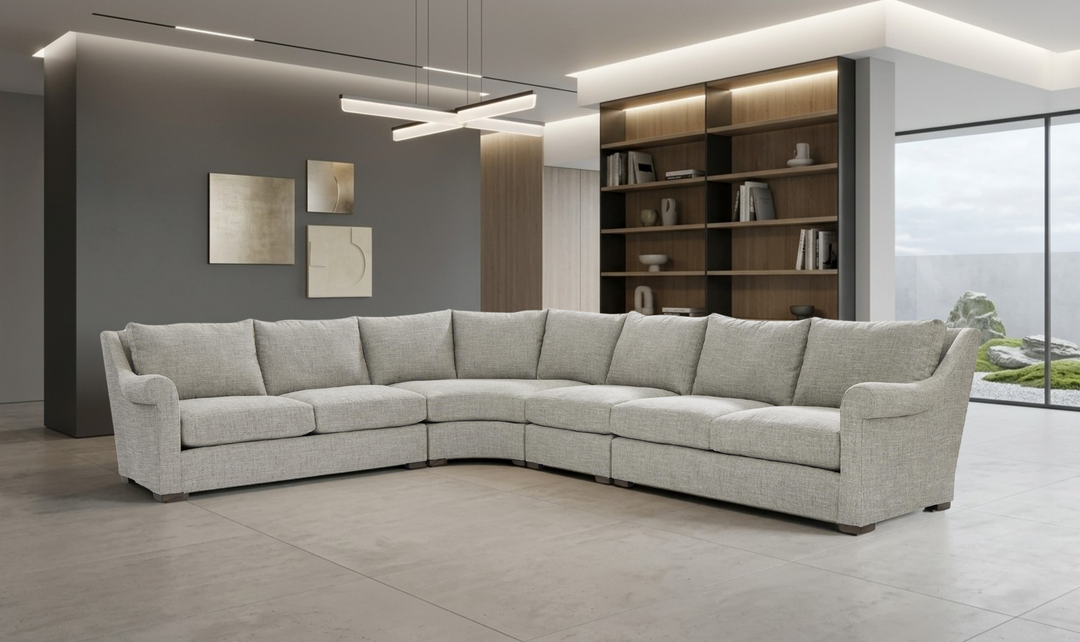 Bernhardt Keirnan Fabric Sectional With Accent Pillows-Jenniferfurniture