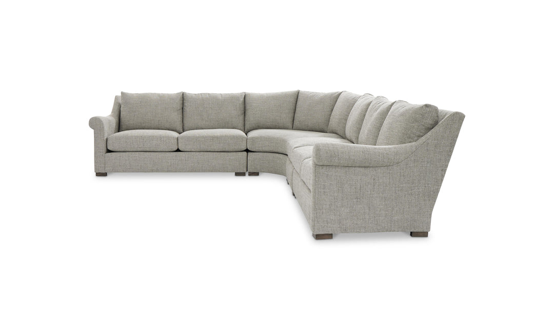 Bernhardt Keirnan Fabric Sectional With Accent Pillows-Jenniferfurniture