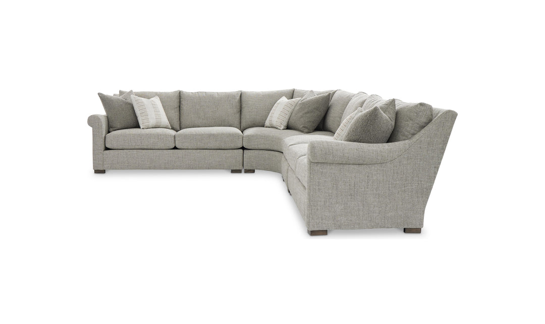 Bernhardt Keirnan Fabric Sectional With Accent Pillows-Jenniferfurniture