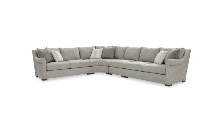 Bernhardt Keirnan Fabric Sectional With Accent Pillows-Jenniferfurniture
