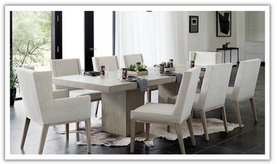 Bernhardt Linea Extendable Rectangular Wooden Dining Table