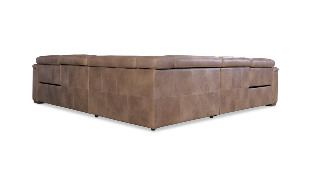 Bernhardt Lioni Leather Power Motion Sectional Sofa With USB Port-Jennifer