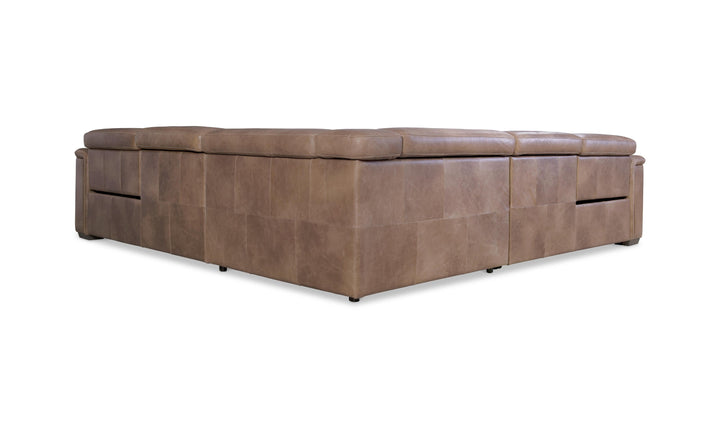Bernhardt Lioni Leather Power Motion Sectional Sofa With USB Port-Jennifer