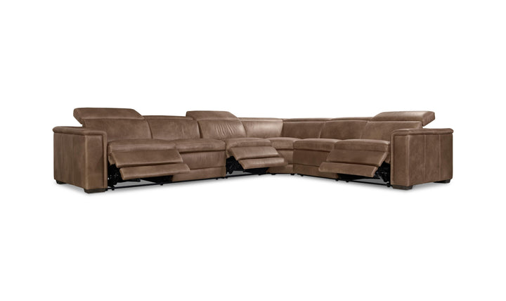 Bernhardt Lioni Leather Power Motion Sectional Sofa With USB Port-Jennifer