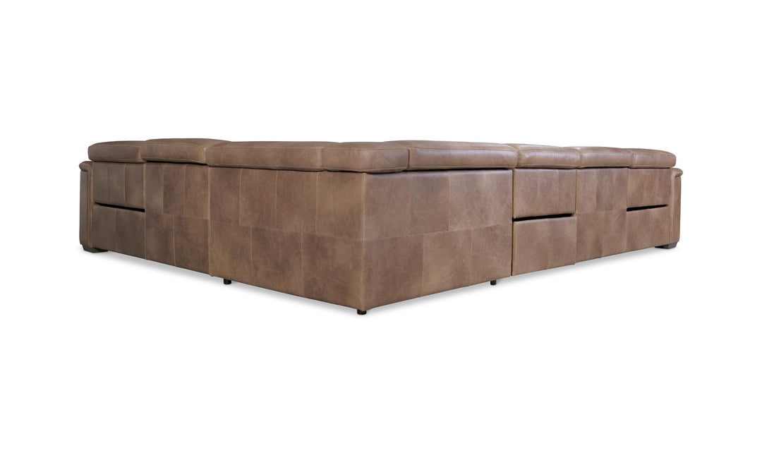 Bernhardt Lioni Leather Power Motion Sectional Sofa With USB Port-Jennifer