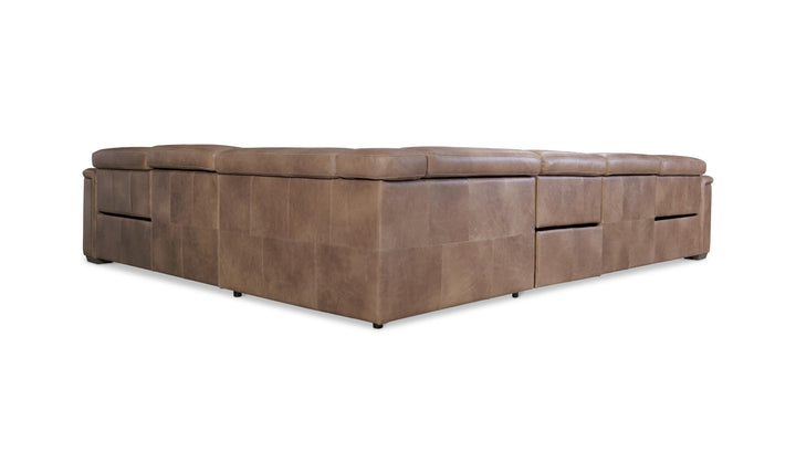 Bernhardt Lioni Leather Power Motion Sectional Sofa With USB Port-Jennifer