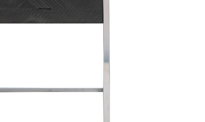 Bernhardt Loft Beacon Metal Cocktail Table with Stainless Steel Frame - Jennifer Furniture