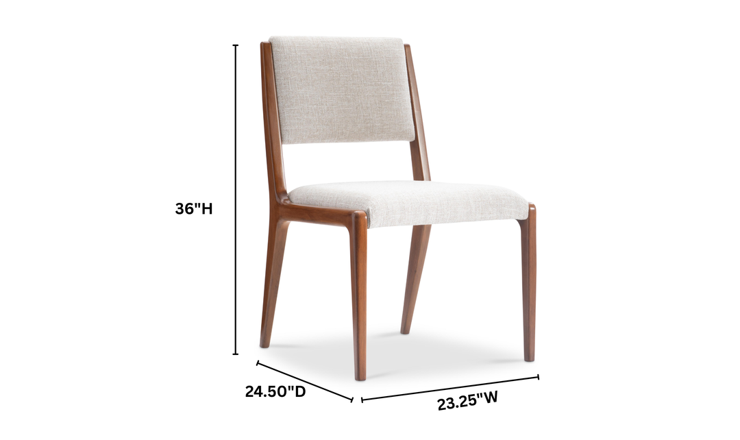 Bernhardt Loft Brasea Fabric Side Chair With Wood Legs-Jennifer Furniture
