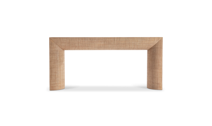 Bernhardt Brasea Raffia Wrapped Console Table