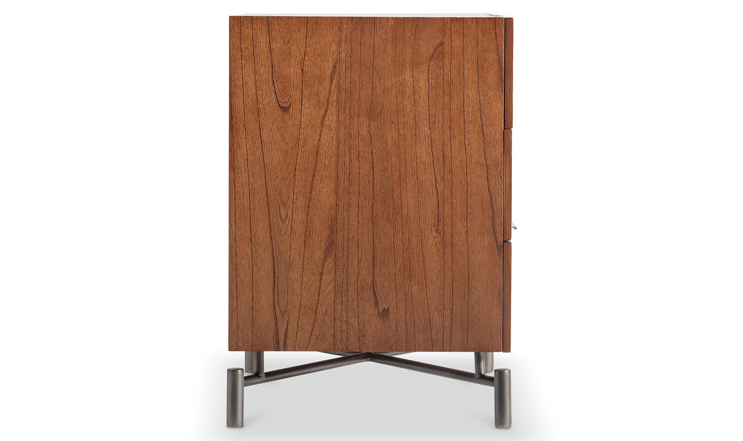 Bernhardt Loft Brasea Suar Wood Nightstand Collection with USB Charging-Jennifer