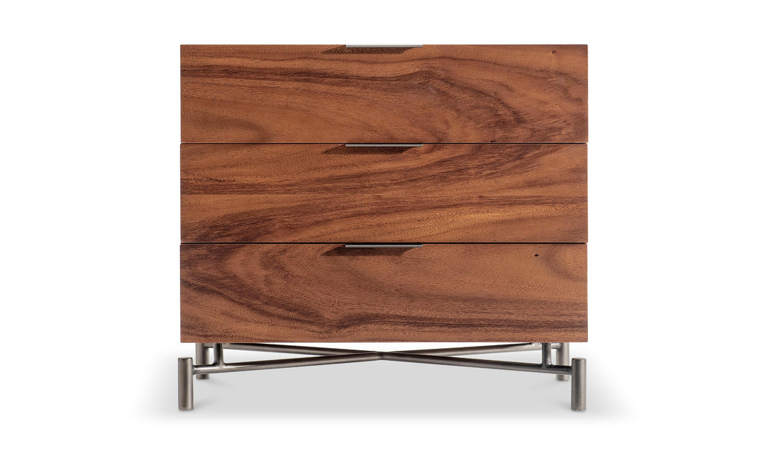 Bernhardt Loft Brasea Suar Wood Nightstand Collection with USB Charging-Jennifer