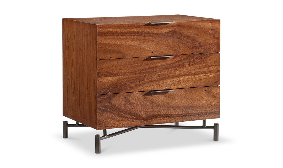 Bernhardt Loft Brasea Suar Wood Nightstand Collection with USB Charging-Jennifer