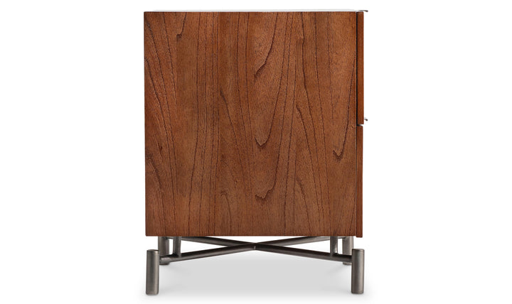 Bernhardt Loft Brasea Suar Wood Nightstand Collection with USB Charging-Jennifer