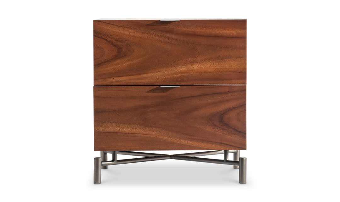 Bernhardt Loft Brasea Suar Wood Nightstand Collection with USB Charging-Jennifer