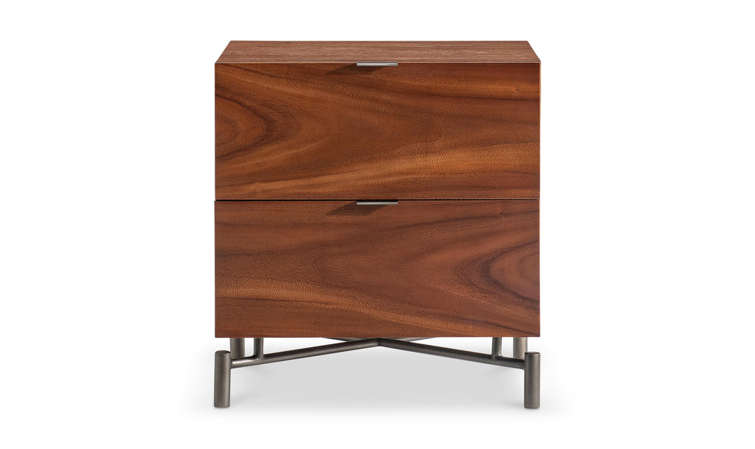 Bernhardt Loft Brasea Suar Wood Nightstand Collection with USB Charging-Jennifer
