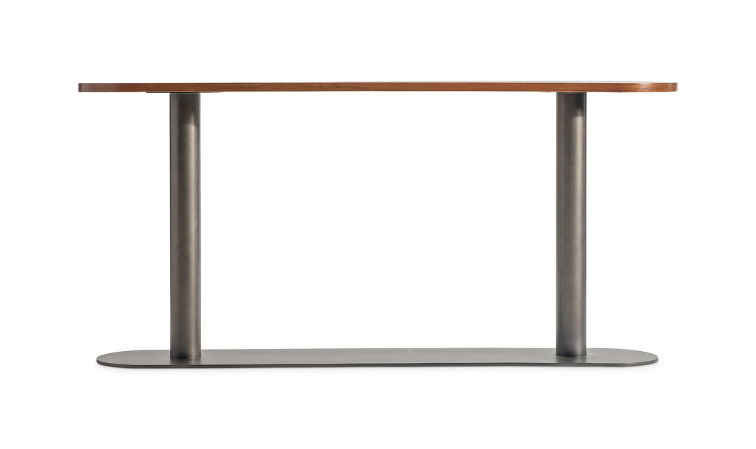 Bernhardt Loft Brasea Wood Console Table With Pedestal Base-Jennifer