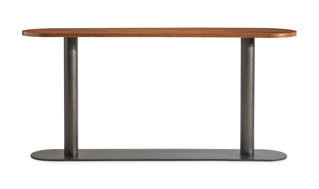 Bernhardt Loft Brasea Wood Console Table With Pedestal Base-Jennifer