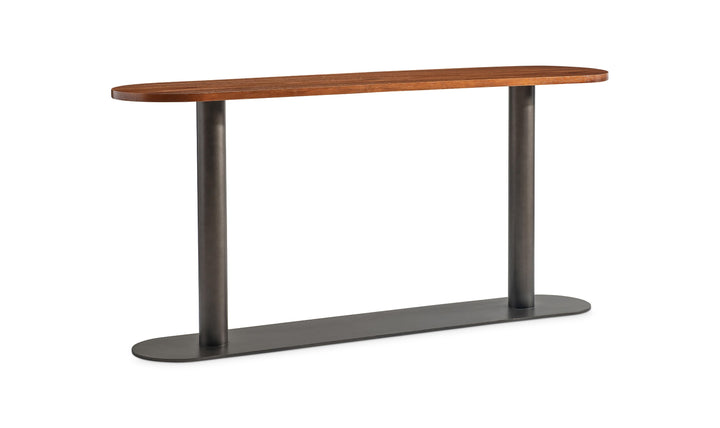 Bernhardt Loft Brasea Wood Console Table With Pedestal Base-Jennifer