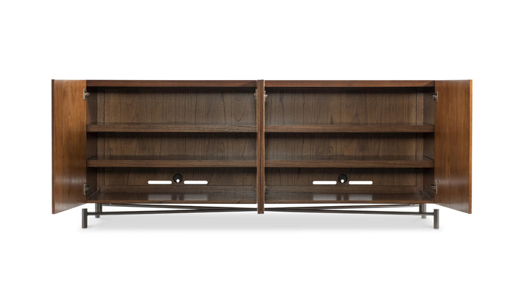 Bernhardt Loft Brasea Wood Credenza With Metal Base-Jennifer