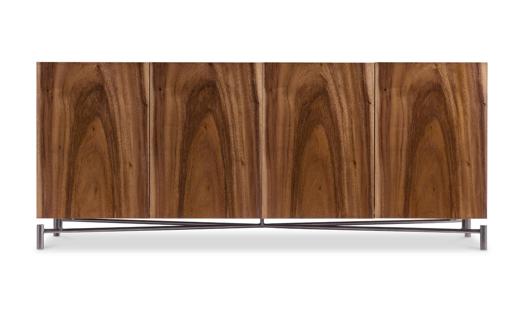 Bernhardt Loft Brasea Wood Credenza With Metal Base-Jennifer