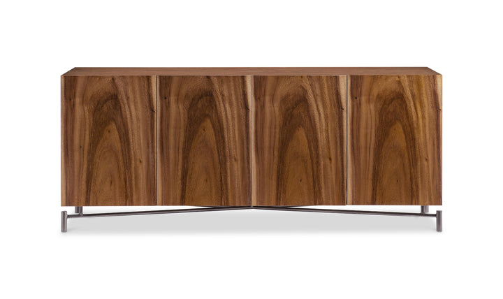 Bernhardt Loft Brasea Wood Credenza With Metal Base-Jennifer