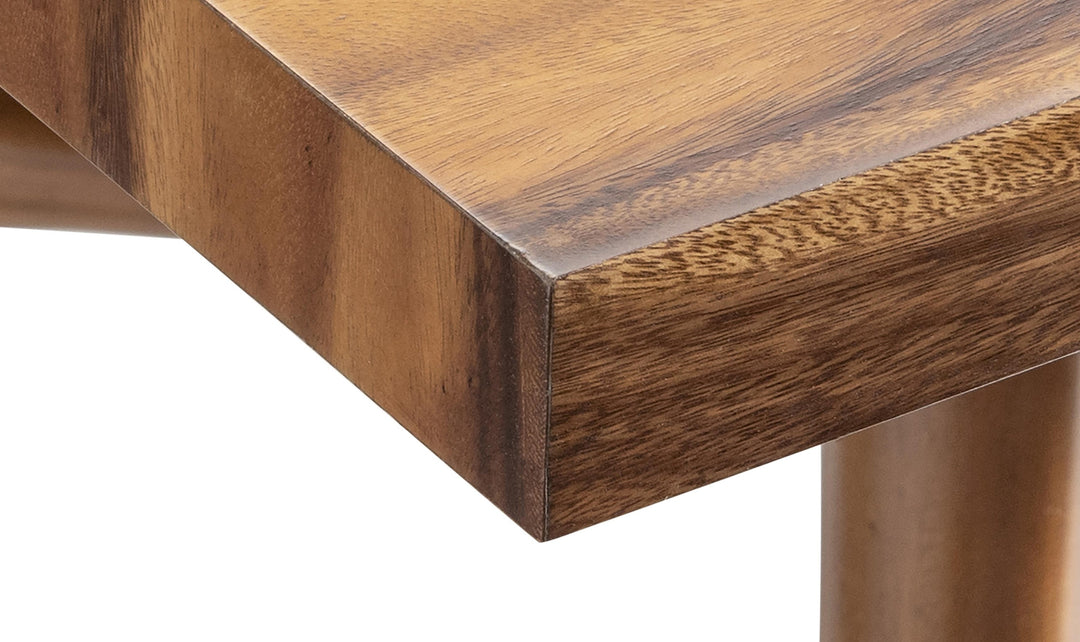 Bernhardt Loft Brasea Wood Dining Table With Offset Stretchers-Jennifer Furniture