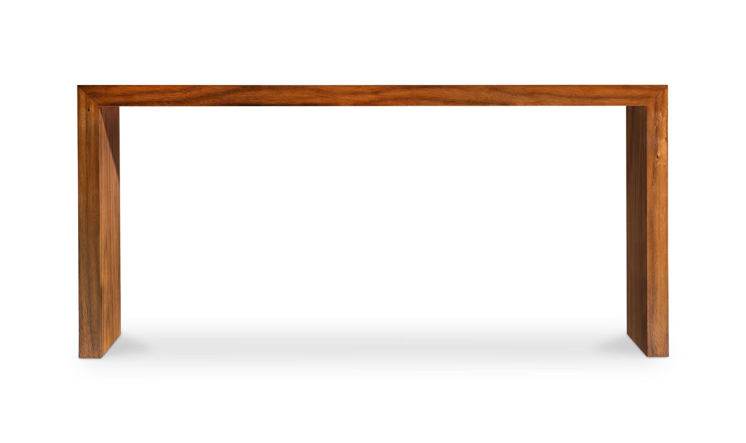 Bernhardt Loft Brasea Wood Monolithic Console Table-Jennifer