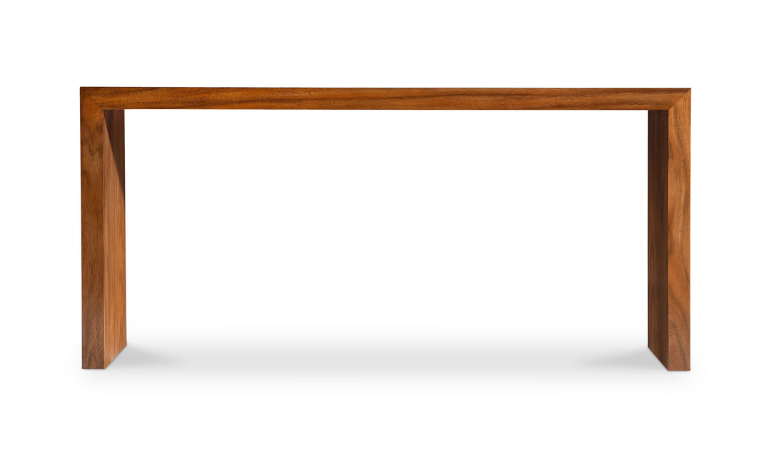 Bernhardt Loft Brasea Wood Monolithic Console Table-Jennifer