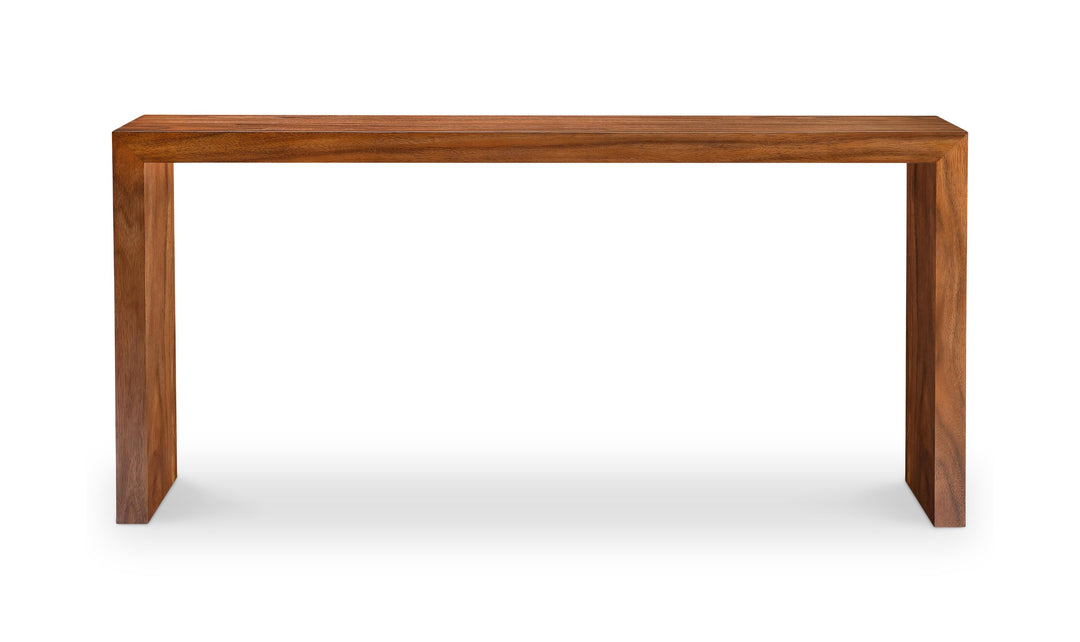 Bernhardt Loft Brasea Wood Monolithic Console Table-Jennifer