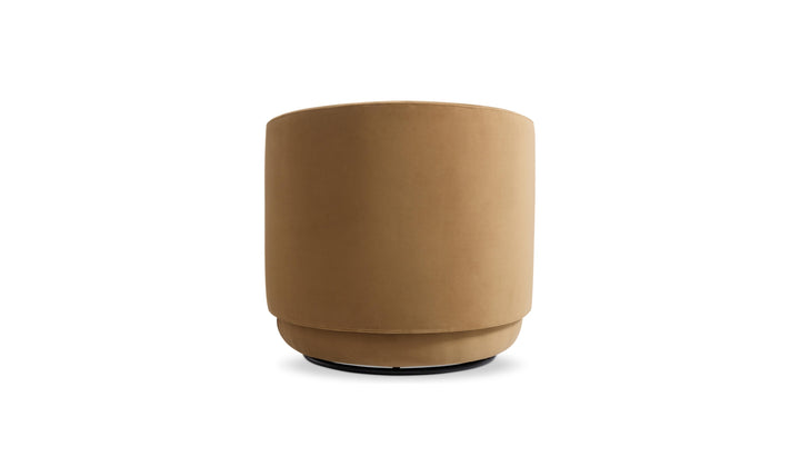 Bernhardt Loft Crosby Fabric Swivel Chair with Shelter Arms