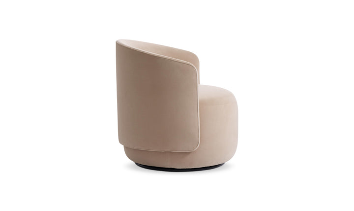 Bernhardt Loft Crosby Fabric Swivel Chair with Shelter Arms
