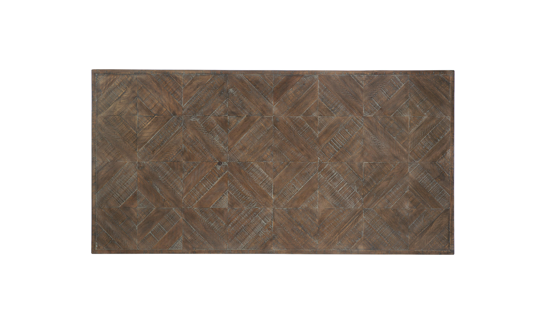 Bernhardt Loft Draper Rustic Style Dining Table With Adjustable Glides - Jennifer Furniture