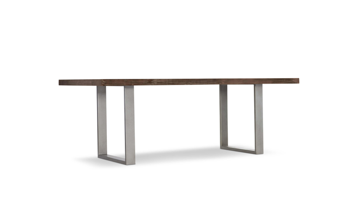 Bernhardt Loft Draper Rustic Style Dining Table With Adjustable Glides - Jennifer Furniture
