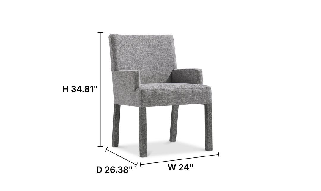 Bernhardt Loft Menton Fabric Arm Chair-Jennifer Furniture